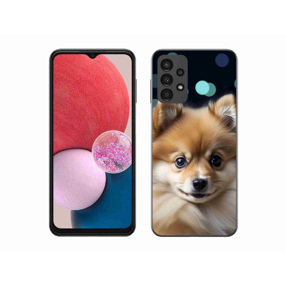 Gél borítás mmCase Samsung Galaxy A13 készülékhez - aranyos pomerániai kutya