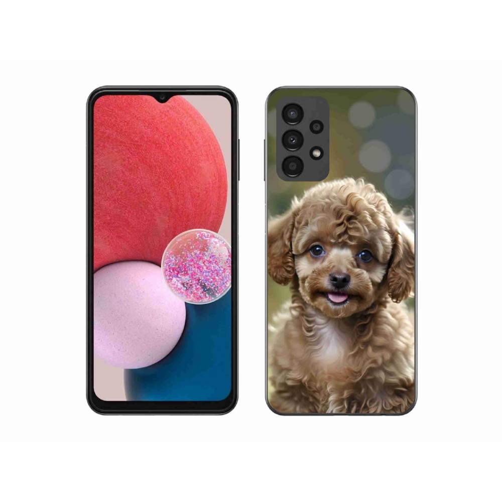 Gél borítás mmCase Samsung Galaxy A13 készülékhez - aranyos uszkár