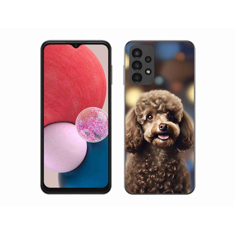 Gél borítás mmCase Samsung Galaxy A13 készülékhez - aranyos uszkár
