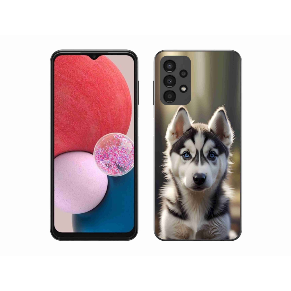 Gél borítás mmCase Samsung Galaxy A13 készülékhez - aranyos szibériai husky