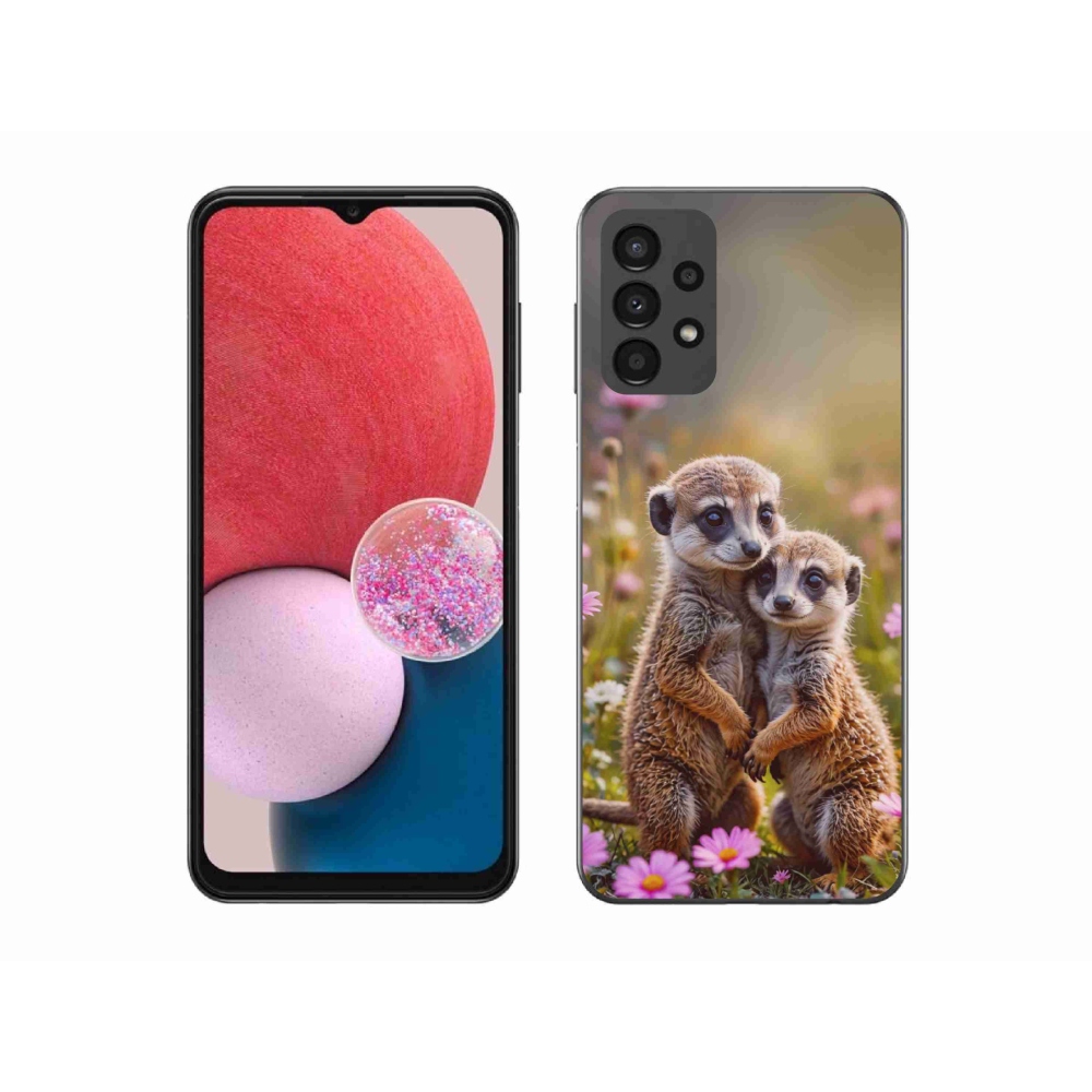 Gél borítás mmCase Samsung Galaxy A13 - szurikátás duóhoz