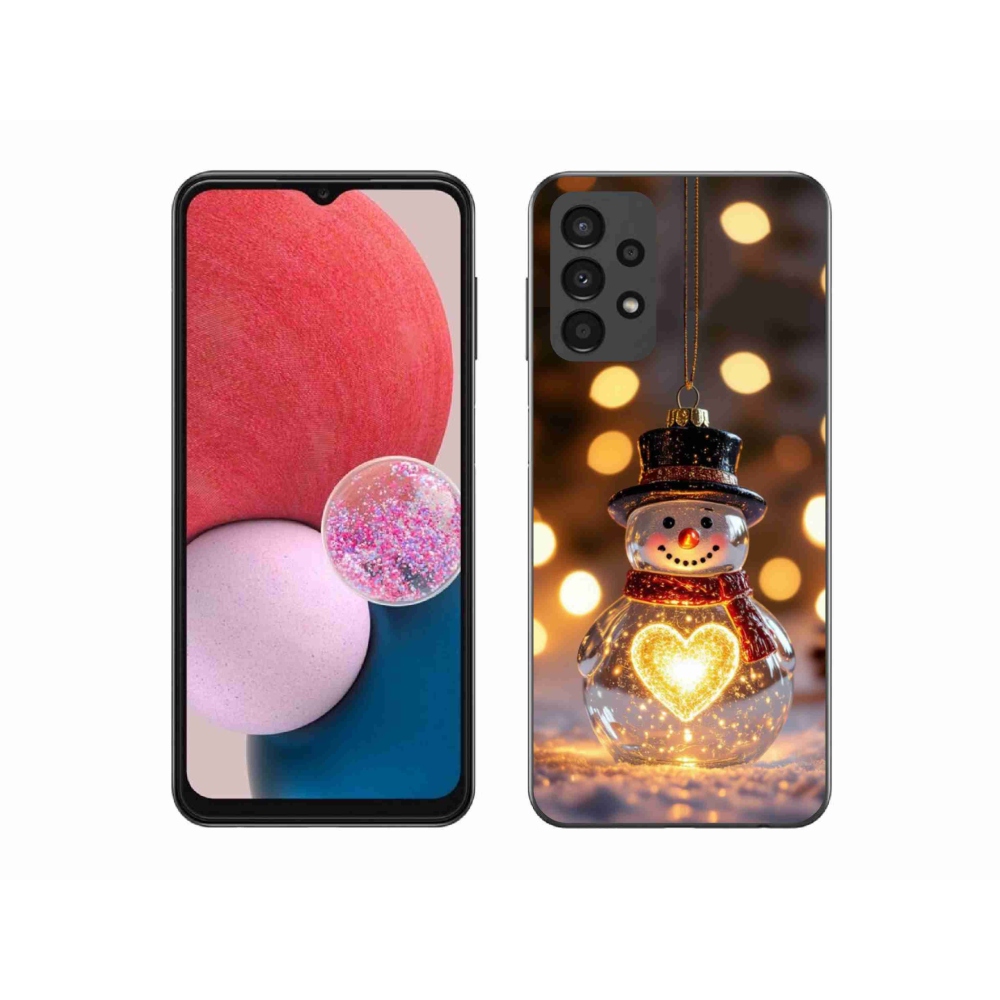 Gél borítás mmCase Samsung Galaxy A13 készülékhez - Karácsonyi hóember