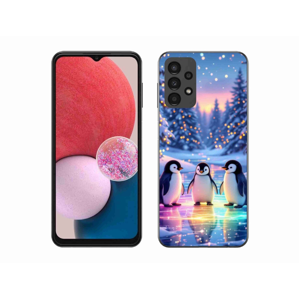 Gél borítás mmCase Samsung Galaxy A13 készülékhez - pingvinek