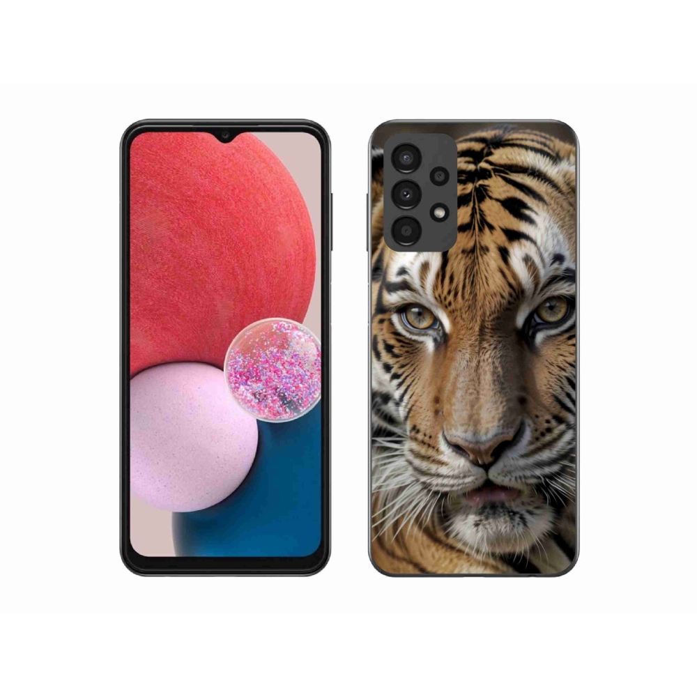 Zselés borítás mmCase Samsung Galaxy A13 készülékhez - tigris nézet