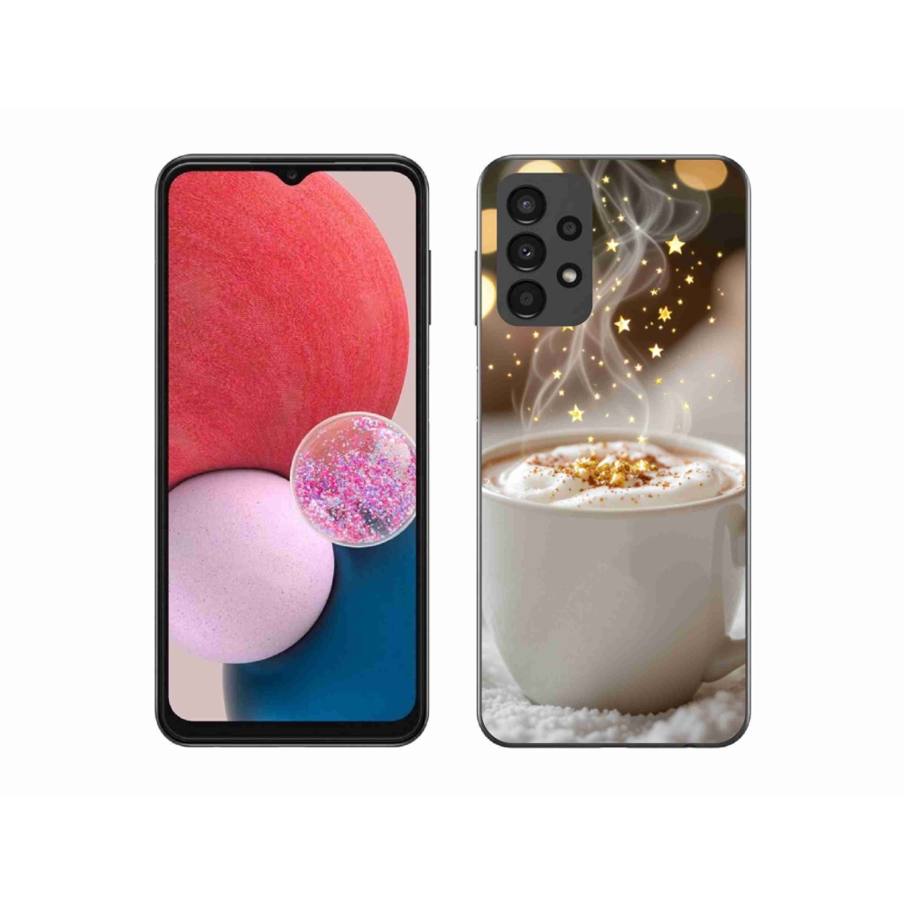 Gél borítás mmCase Samsung Galaxy A13 készülékhez - Karácsonyi forró ital