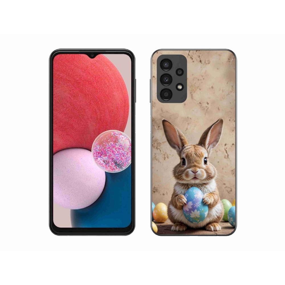 Gél borítás mmCase Samsung Galaxy A13 készülékhez - Húsvéti nyuszi