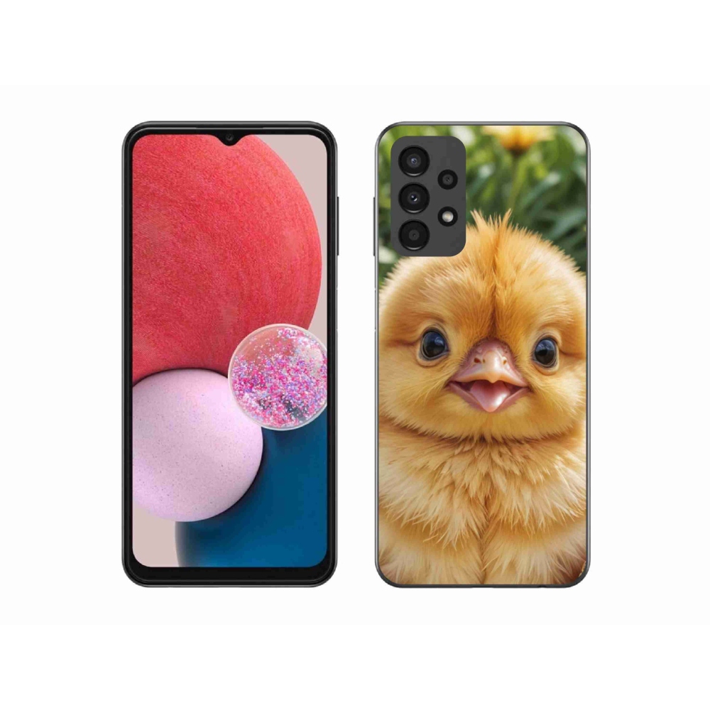 Gél borítás mmCase Samsung Galaxy A13 készülékhez - boldog csaj