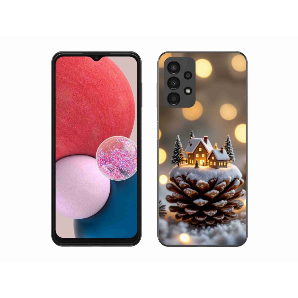 Gél borítás mmCase Samsung Galaxy A13 - téli falu