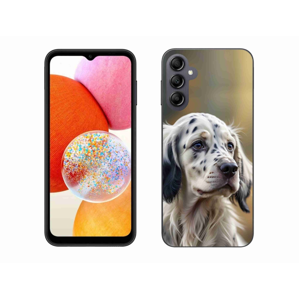 Gél borítás mmCase Samsung Galaxy A14 4G/5G - English Setter - Samsung Galaxy A14 4G/5G - English Setter