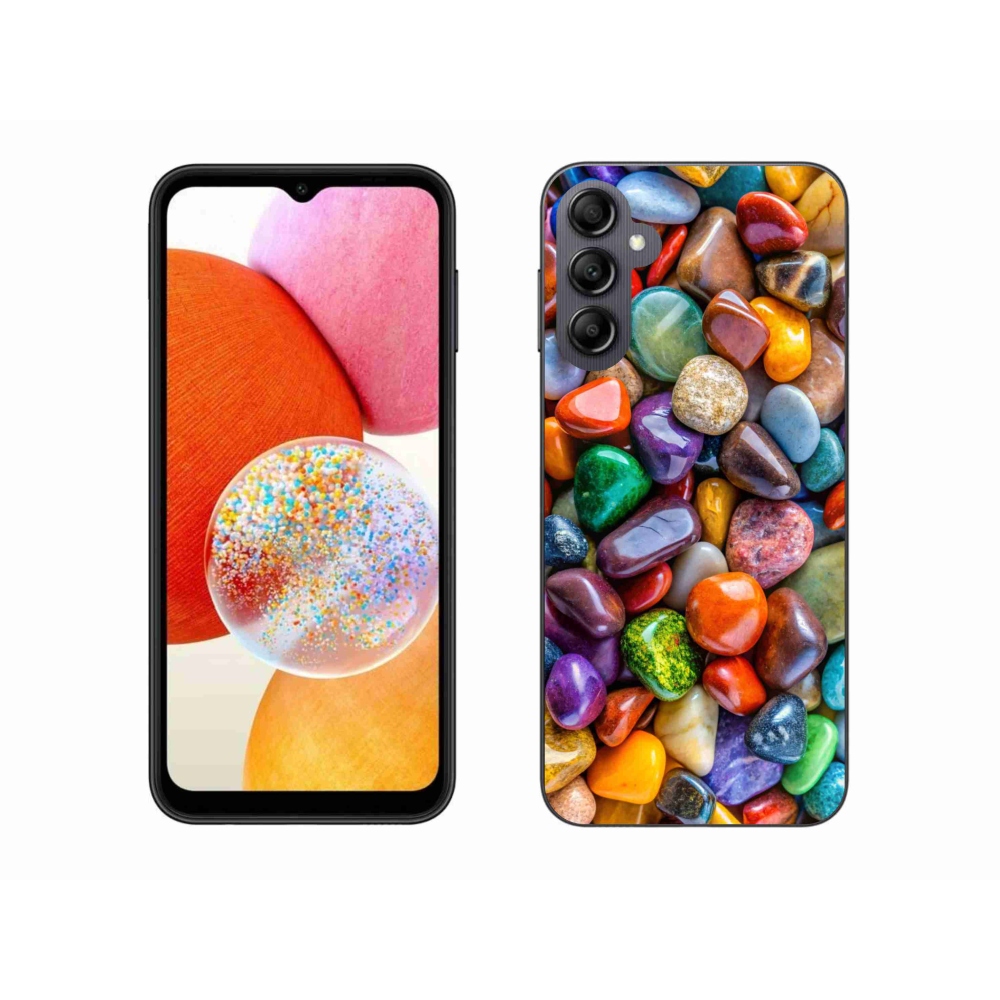 Zselés borítás mmCase Samsung Galaxy A14 4G/5G - színes strasszkövek