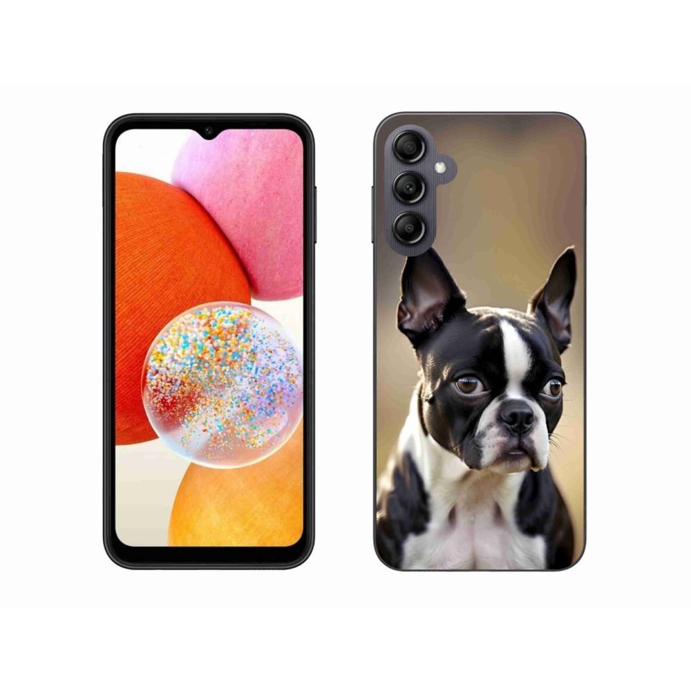 Gél borítás mmCase Samsung Galaxy A14 4G/5G - Boston Terrier