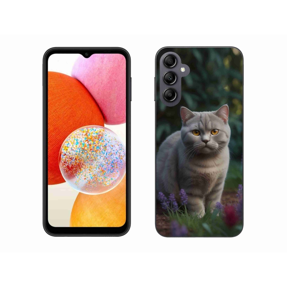 Zselés borítás mmCase Samsung Galaxy A14 4G/5G - brit macska