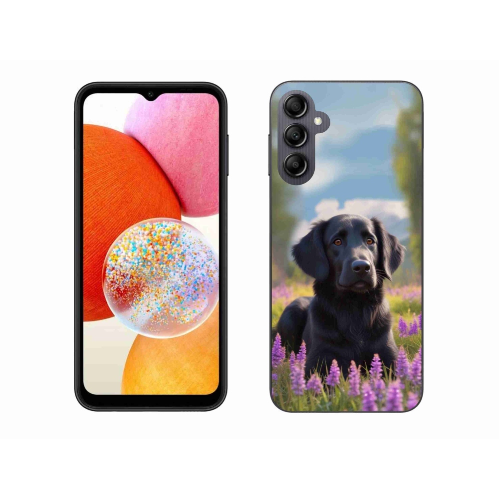 Gél védőhuzat mmCase Samsung Galaxy A14 4G/5G készülékhez - elegáns fekete retriever