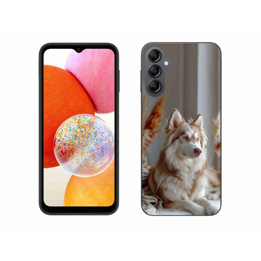 Zselés borítás mmCase Samsung Galaxy A14 4G/5G - csendes szibériai husky