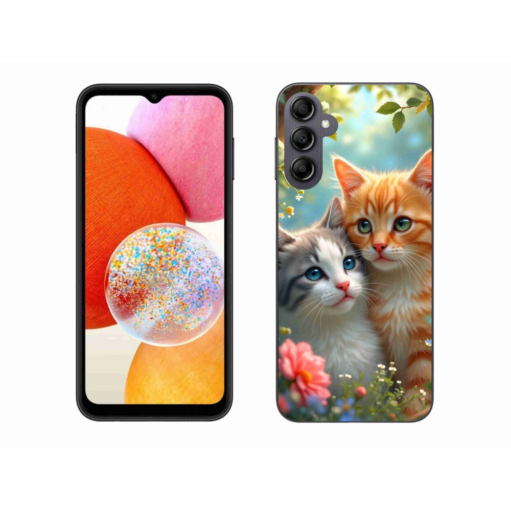 Gél borítás mmCase Samsung Galaxy A14 4G/5G - macska szeretet 2