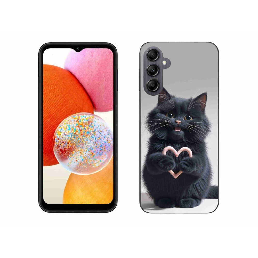 Gél borítás mmCase Samsung Galaxy A14 4G/5G - macska szeretet 3
