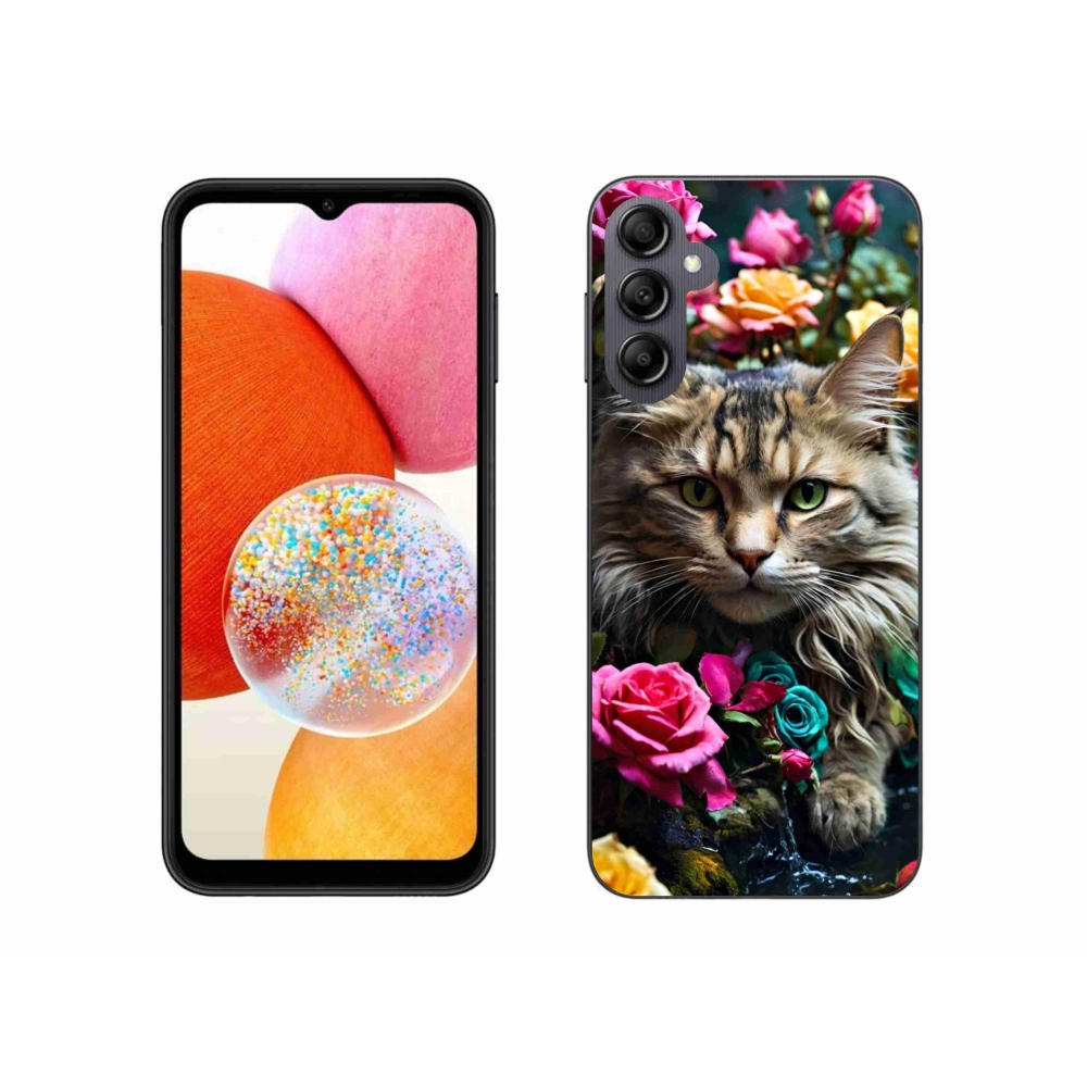 Zselés borítás mmCase Samsung Galaxy A14 4G/5G - macskaszem nézet 2