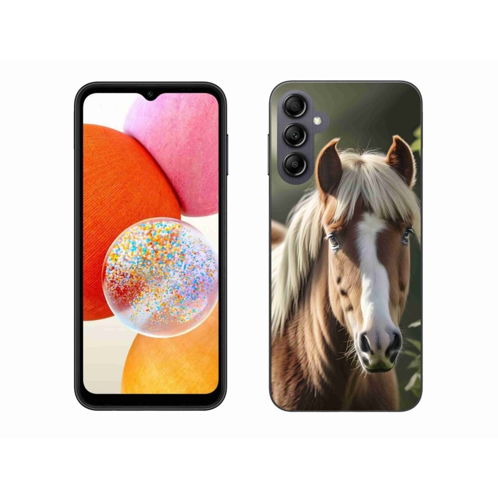 Gél borítás mmCase Samsung Galaxy A14 4G/5G készülékhez - ló könnyű sörénnyel