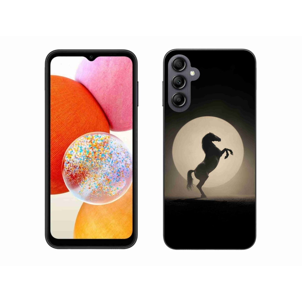 Zselés borítás mmCase Samsung Galaxy A14 4G/5G készülékhez - ló sziluettben