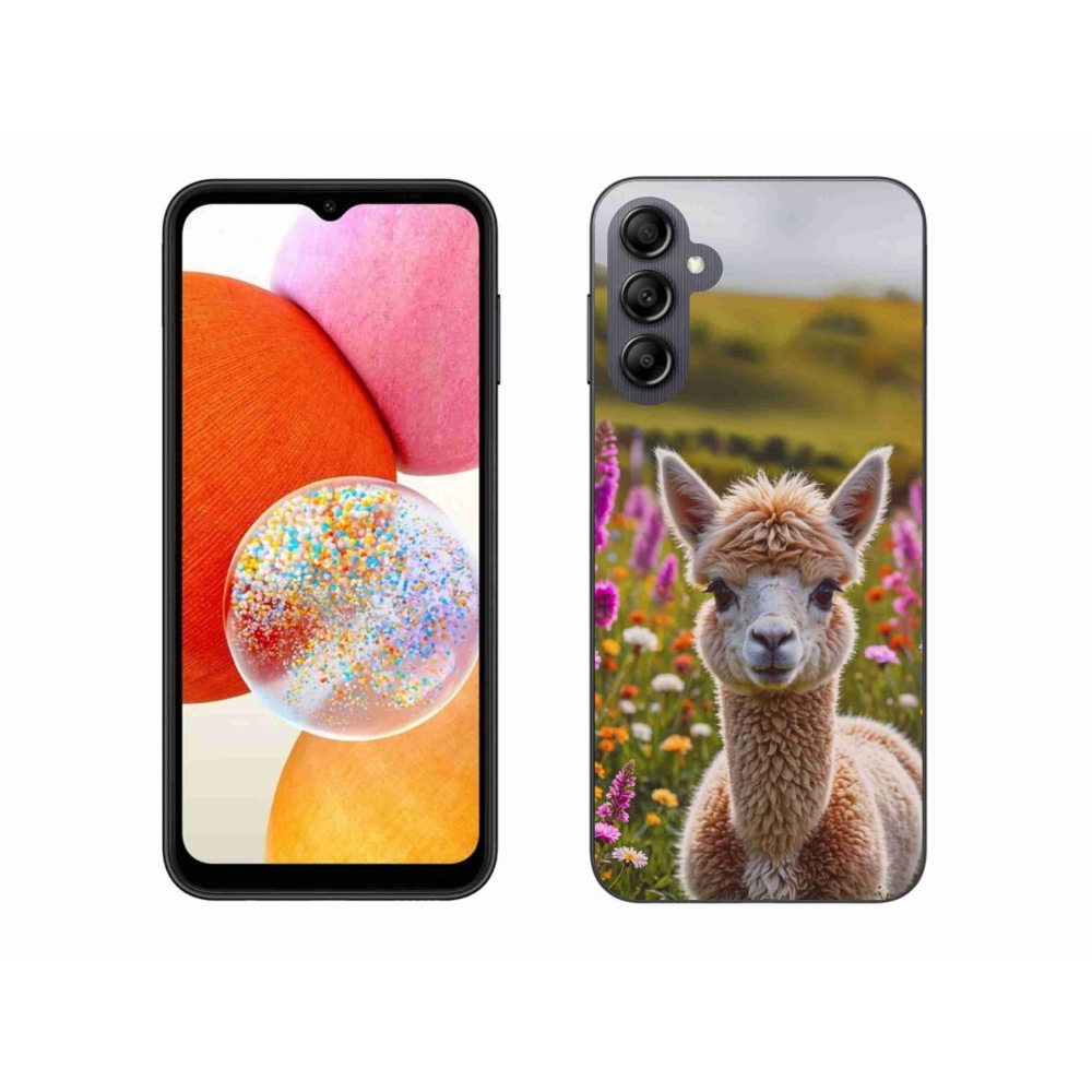Zselés borítás mmCase Samsung Galaxy A14 4G/5G - láma a réten