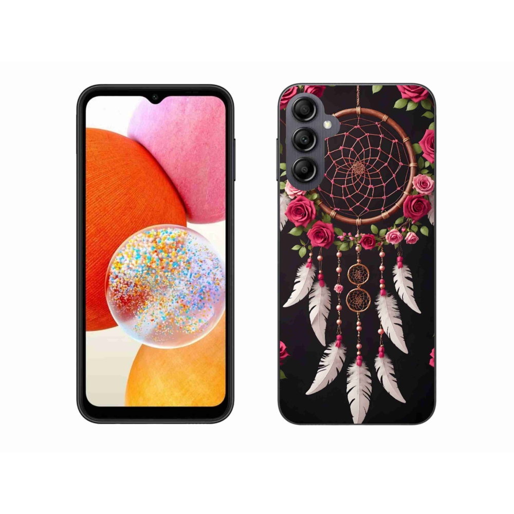 Gél borítás mmCase Samsung Galaxy A14 4G/5G - álomfogó rózsákkal