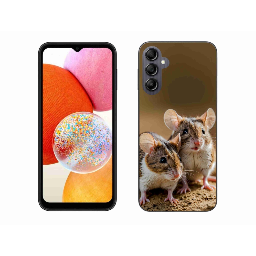 Gél borító mmCase Samsung Galaxy A14 4G/5G - egér duóhoz