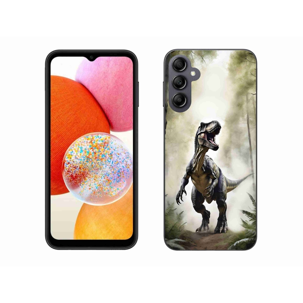 Zselés borítás mmCase Samsung Galaxy A14 4G/5G - dühös T-Rex