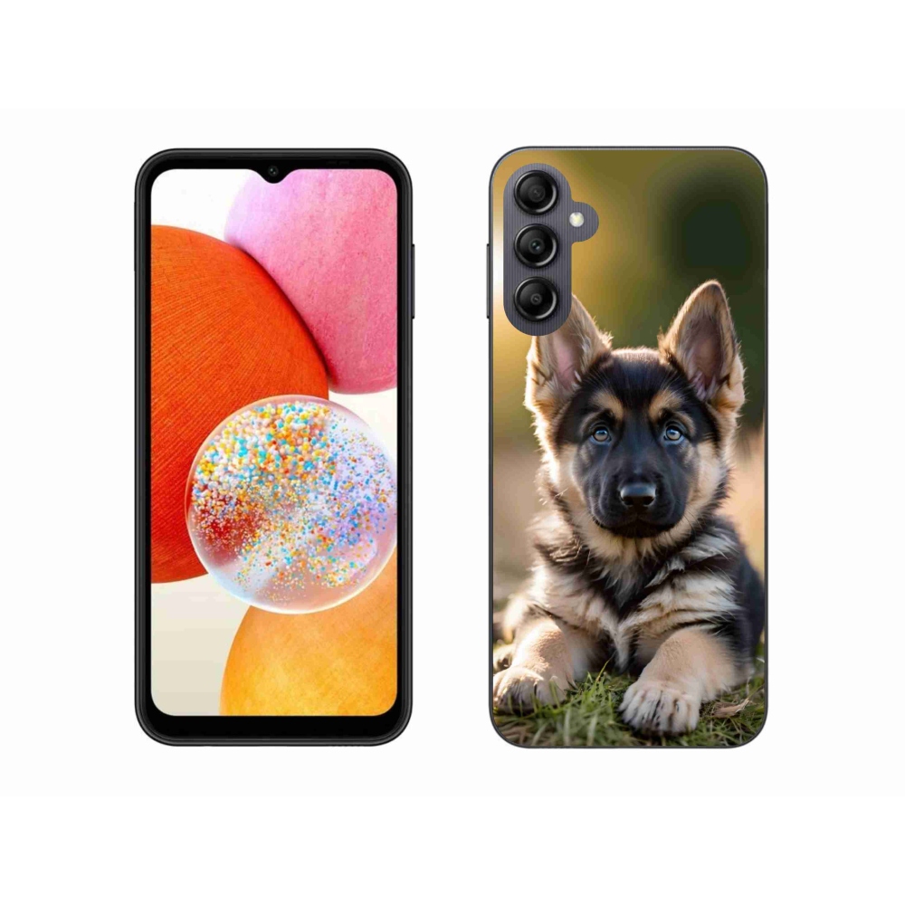 Gél borítás mmCase Samsung Galaxy A14 4G/5G készülékhez - Német juhászkutya a természetben