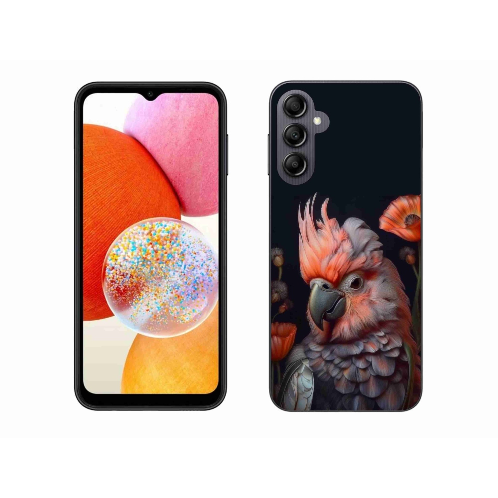 Zselés borítás mmCase Samsung Galaxy A14 4G/5G - papagáj kakadu színekben