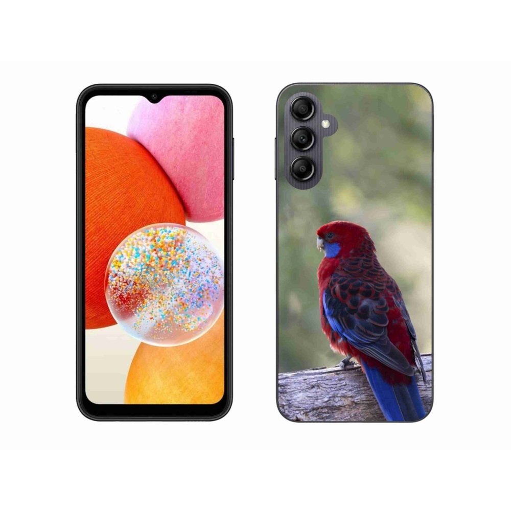 Zselés borítás mmCase Samsung Galaxy A14 4G/5G - papagáj rózsa