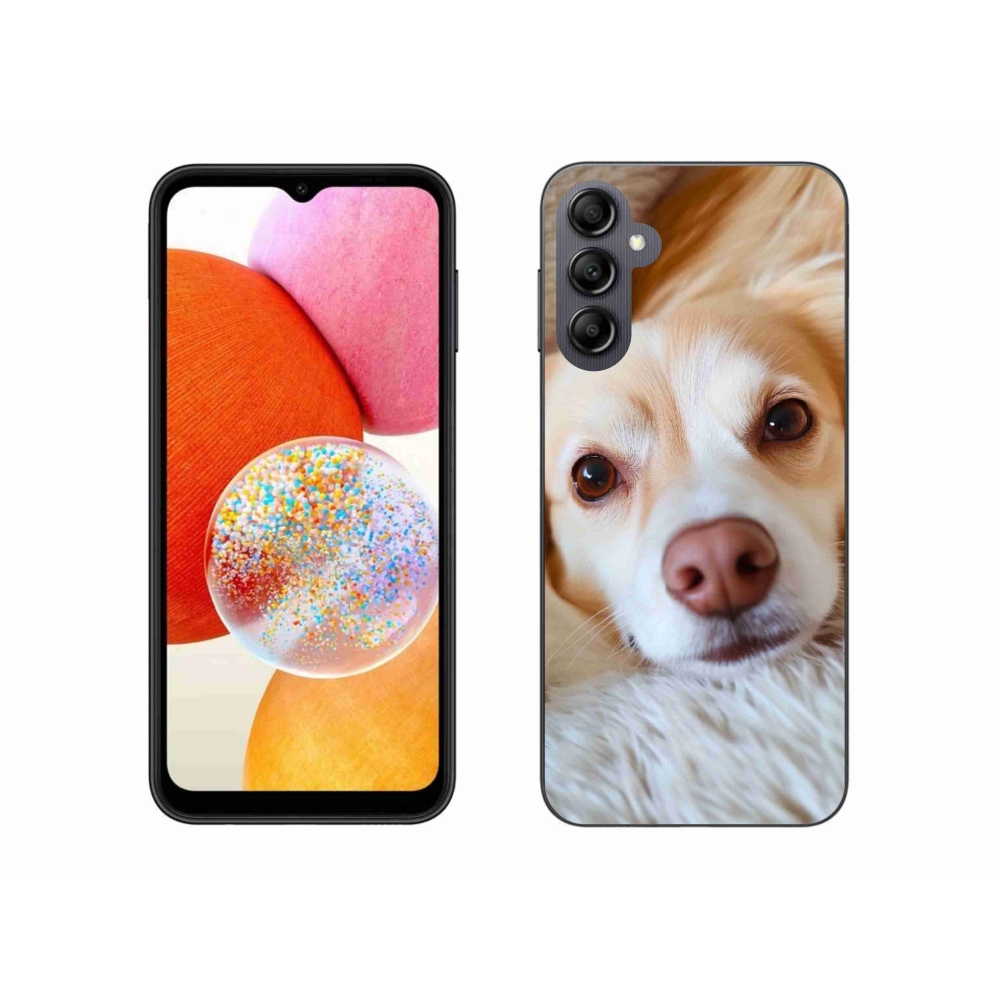 Gél védőhuzat mmCase Samsung Galaxy A14 4G/5G - Aranyos csivava