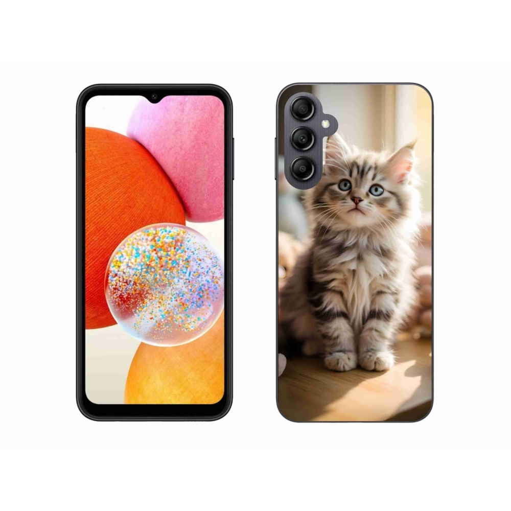 Gél borítás mmCase Samsung Galaxy A14 4G/5G - aranyos cica 10
