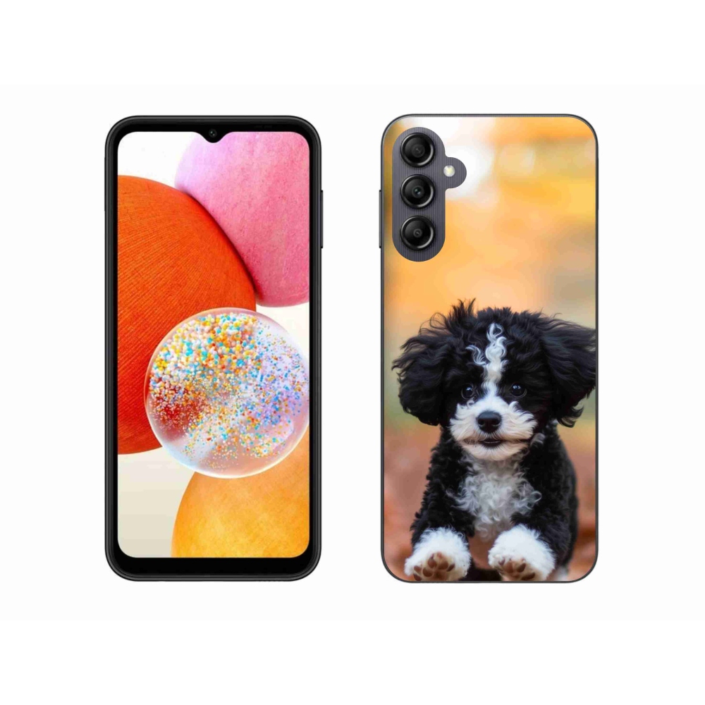 Gél borítás mmCase Samsung Galaxy A14 4G/5G - aranyos kiskutya 2