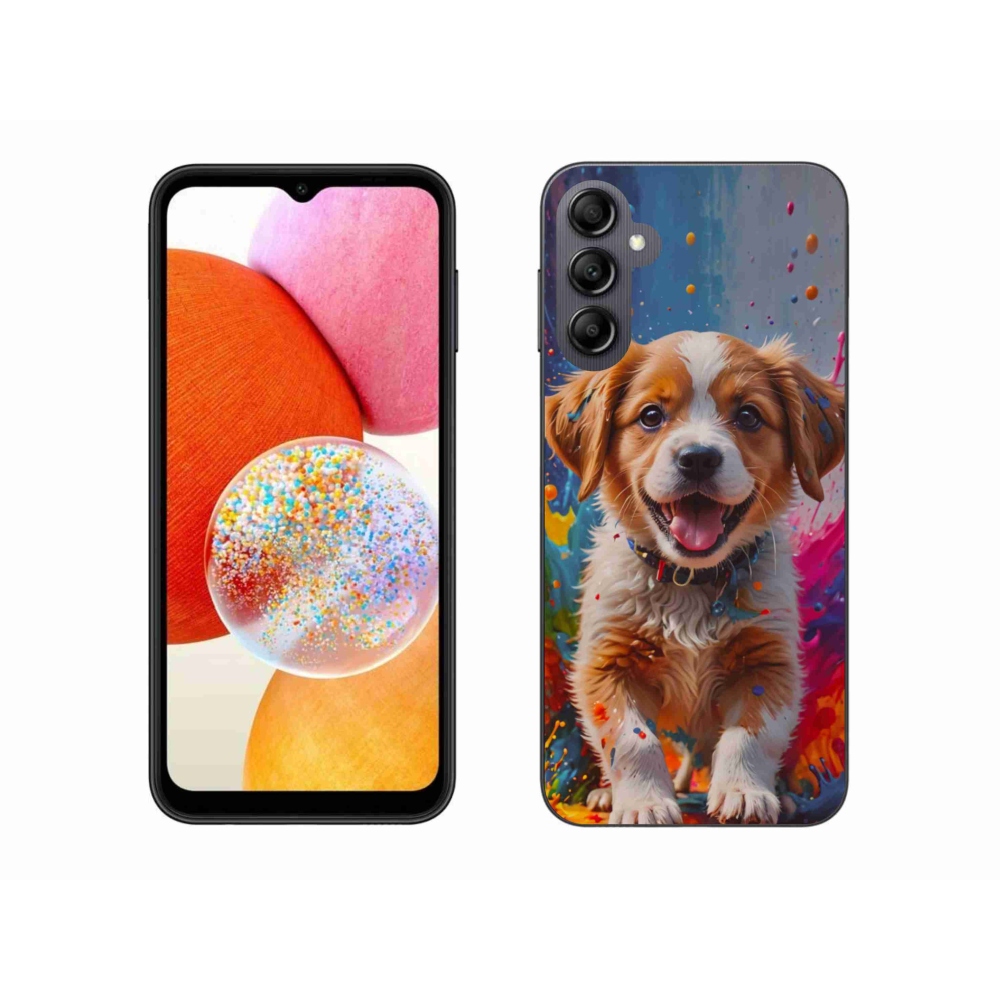 Gél borítás mmCase Samsung Galaxy A14 4G/5G - aranyos kiskutya 3