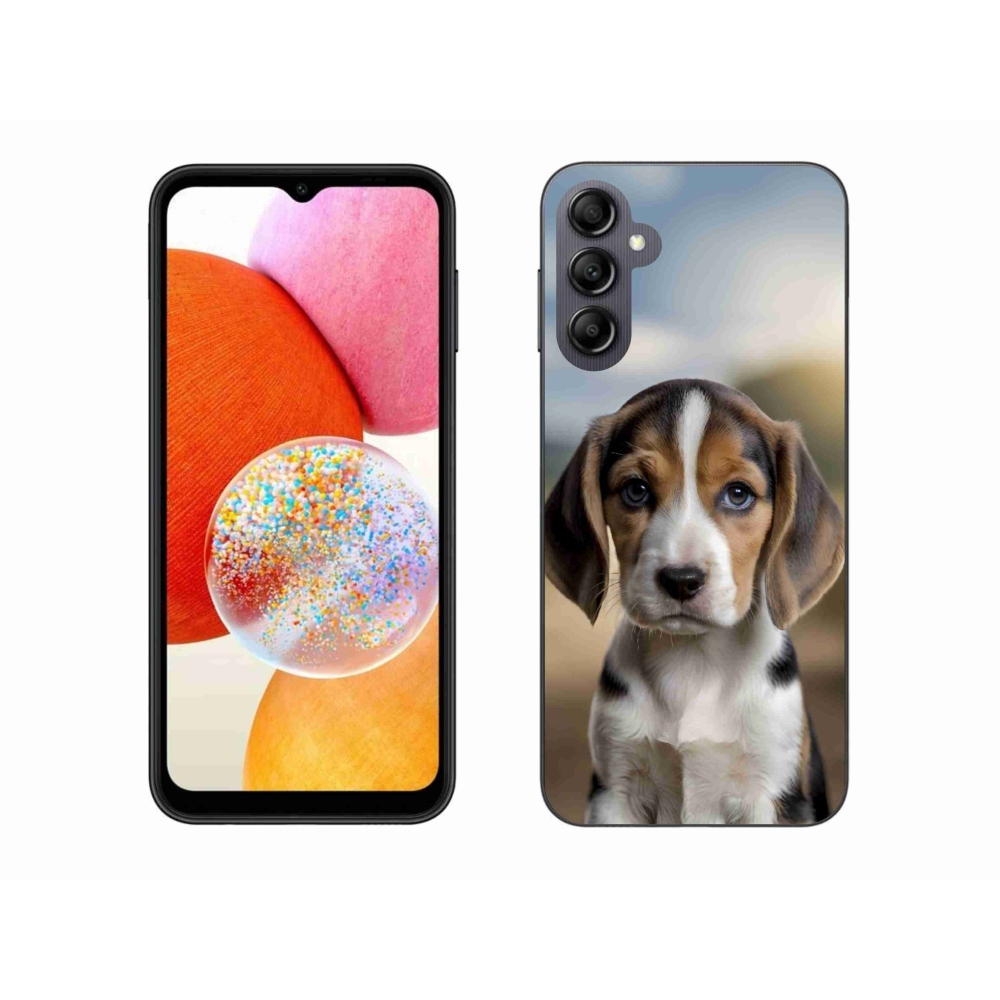 Gél védőhuzat mmCase Samsung Galaxy A14 4G/5G készülékhez - aranyos bézs színű