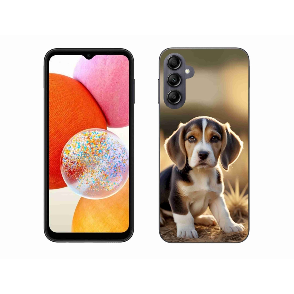 Gél védőhuzat mmCase Samsung Galaxy A14 4G/5G készülékhez - aranyos bézs színű
