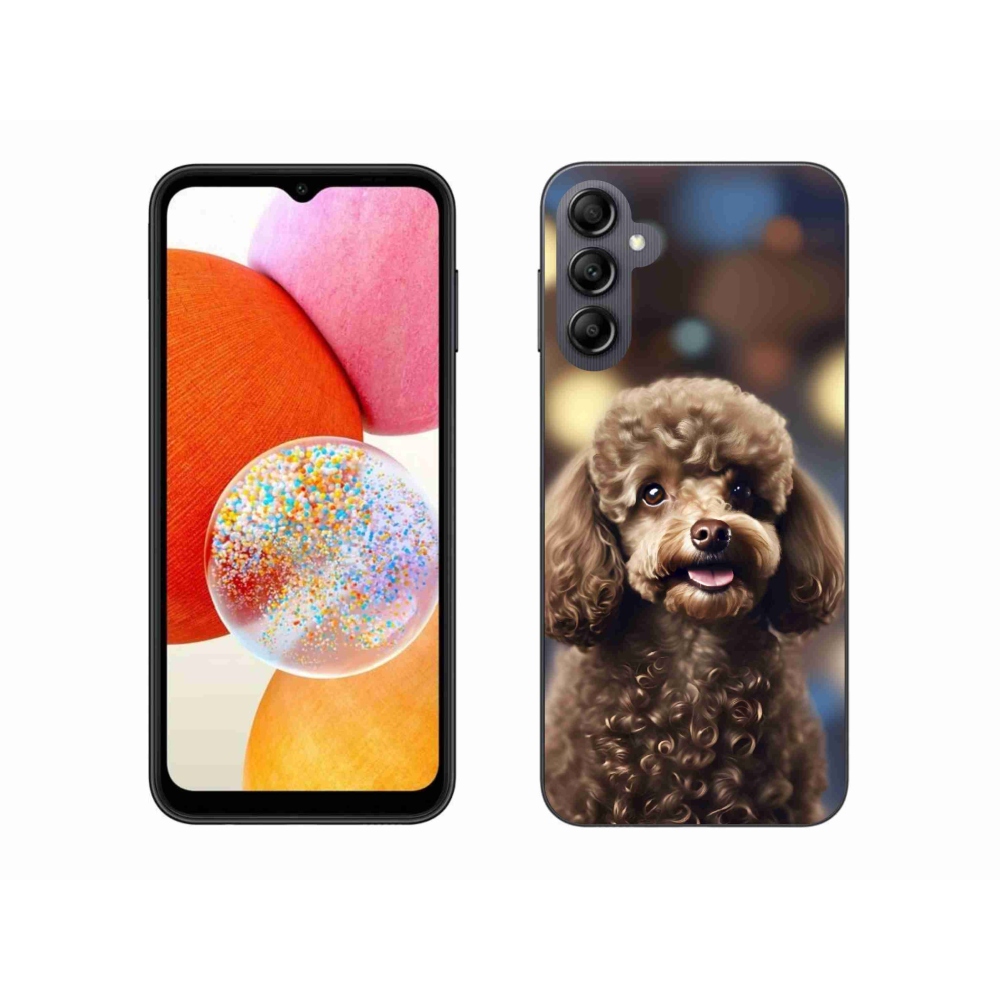Gél borítás mmCase Samsung Galaxy A14 4G/5G készülékhez - aranyos uszkár