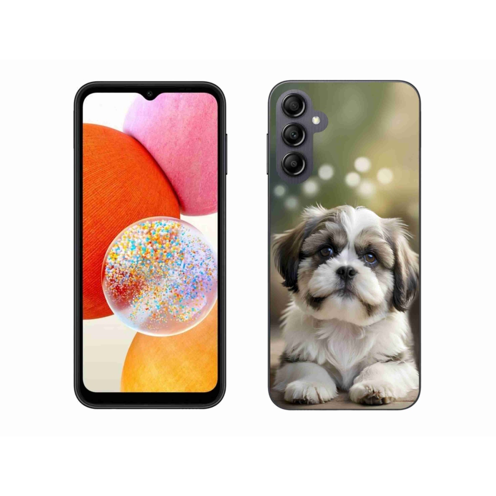 Gél borítás mmCase Samsung Galaxy A14 4G/5G - aranyos shih-tzu
