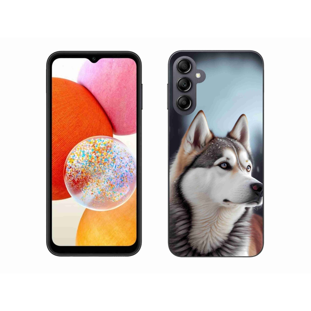 Zselés borítás mmCase Samsung Galaxy A14 4G/5G - Szibériai husky