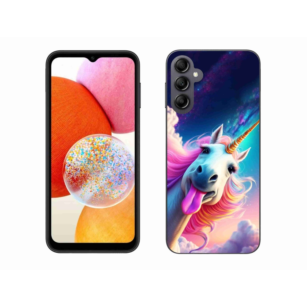 Zselés borítás mmCase Samsung Galaxy A14 4G/5G - őrült egyszarvúhoz