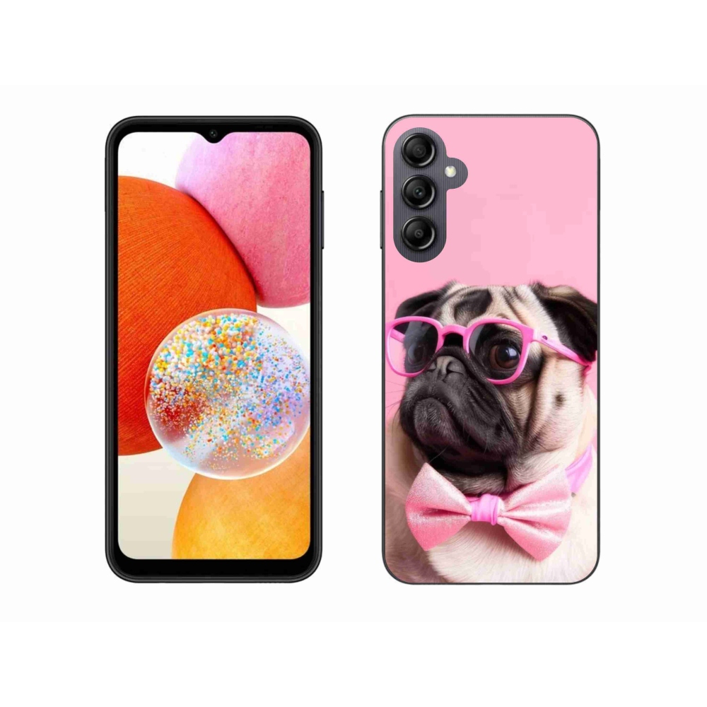 Gél védőhuzat mmCase Samsung Galaxy A14 4G/5G készülékhez - stílusos mopsz