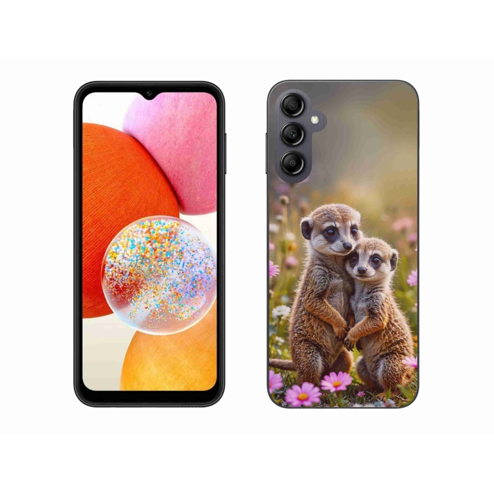 Gél borítás mmCase Samsung Galaxy A14 4G/5G - szurikátás duó számára