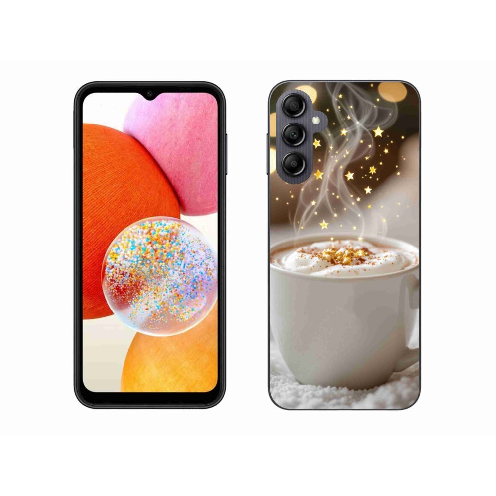 Gél borítás mmCase Samsung Galaxy A14 4G/5G - Karácsonyi forró ital