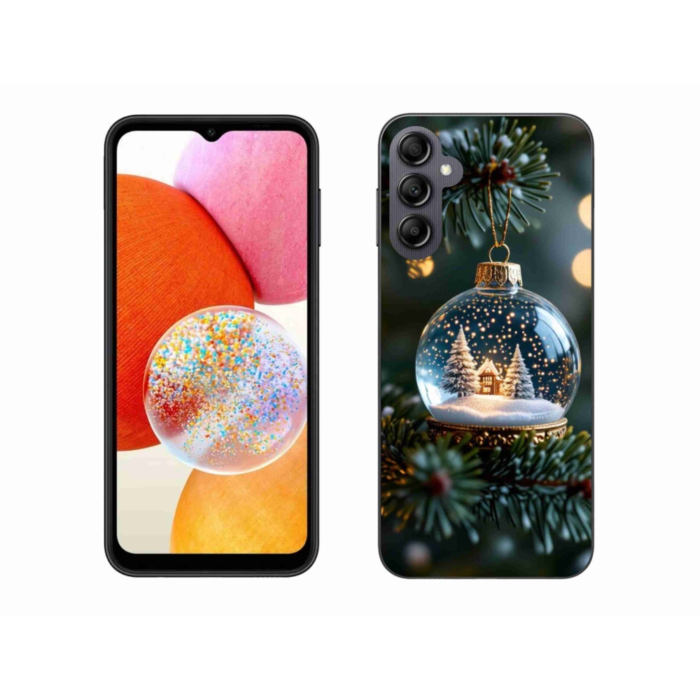 Gél borítás mmCase Samsung Galaxy A14 4G/5G - Karácsonyi gömbök 2