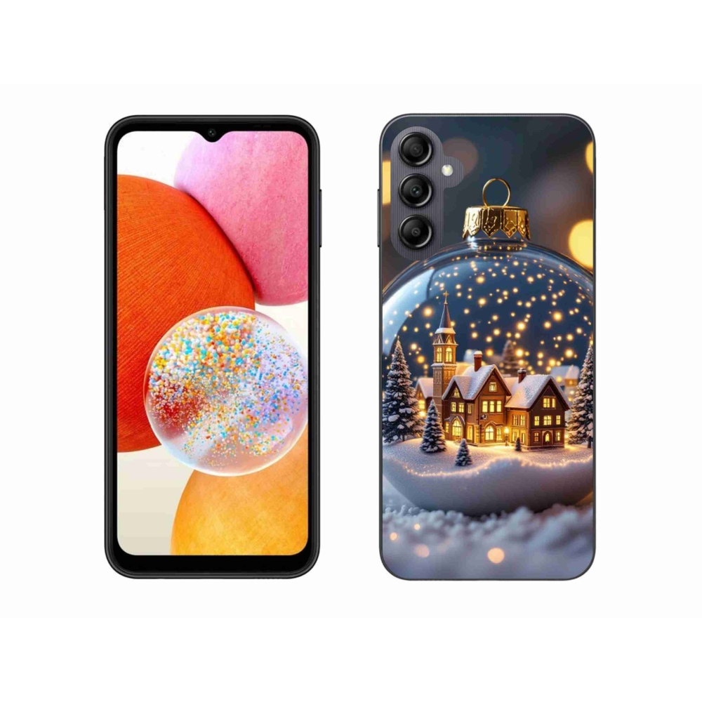 Gél borító mmCase Samsung Galaxy A14 4G/5G - Karácsonyi gömbök 4
