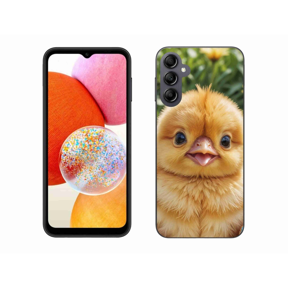 Gél borítás mmCase Samsung Galaxy A14 4G/5G - boldog csaj - Samsung Galaxy A14 4G/5G - boldog csaj