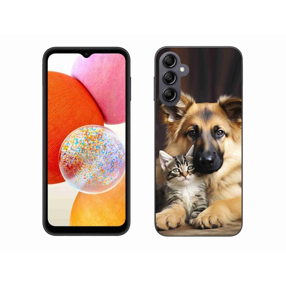Gél borítás mmCase Samsung Galaxy A14 4G/5G - állatbarátság
