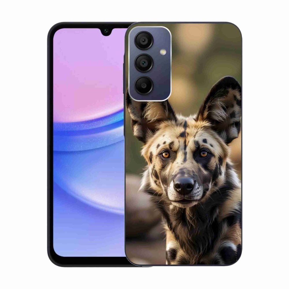 Gél borítás mmCase Samsung Galaxy A15 4G/5G - Afrikai vadkutya - Samsung Galaxy A15 4G/5G számára