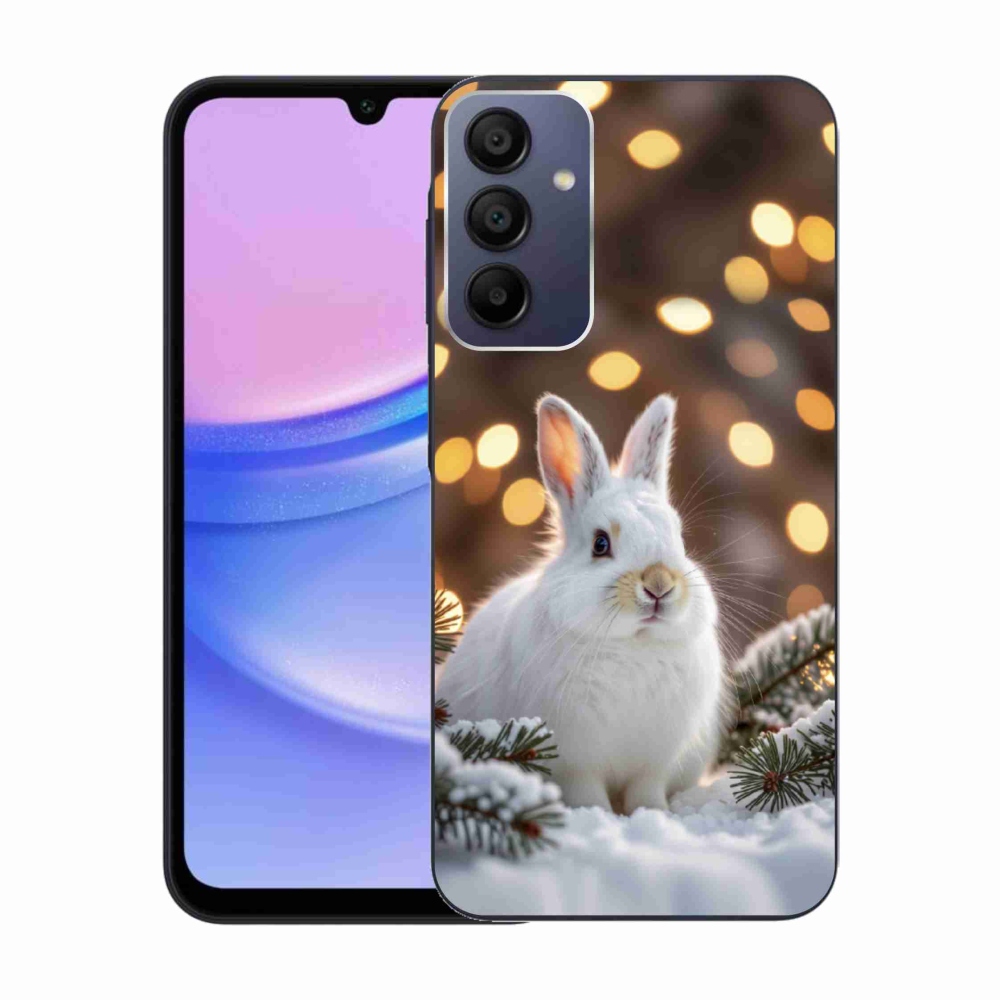 Zselés borítás mmCase Samsung Galaxy A15 4G/5G - fehér nyúl