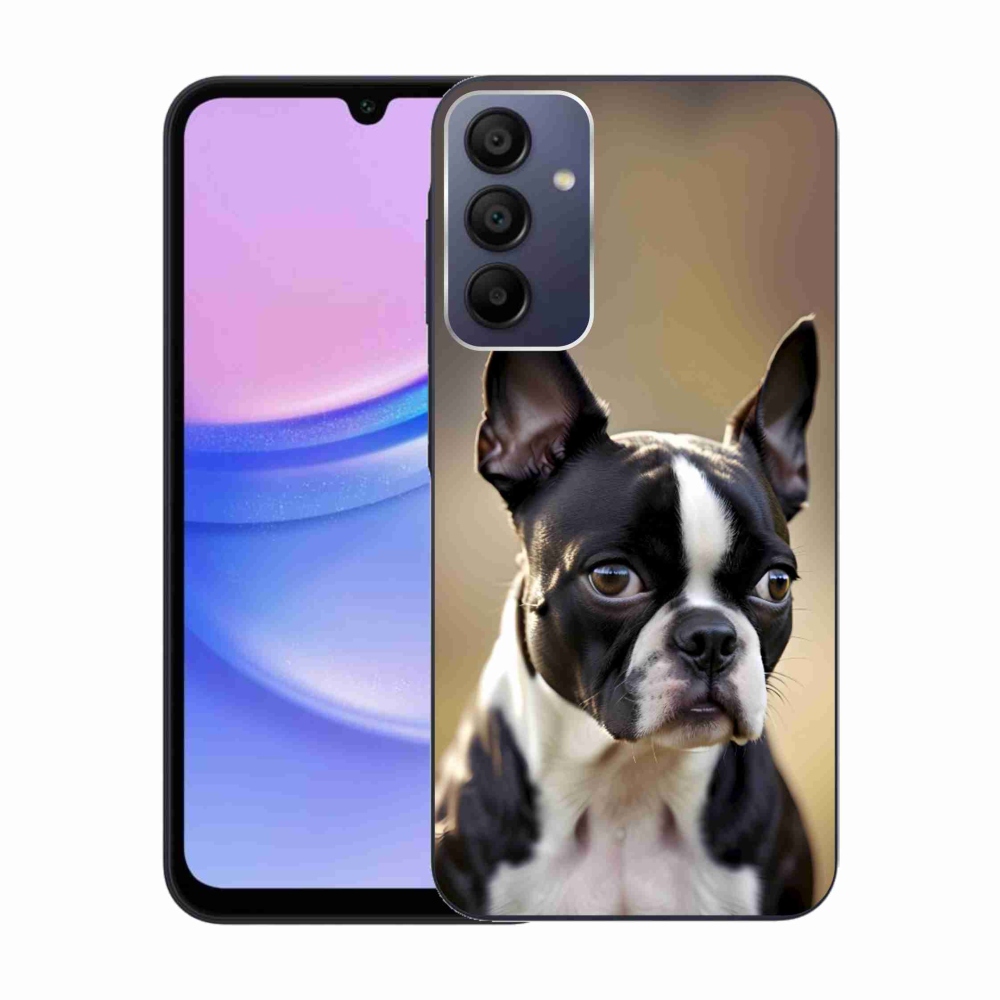Gél borítás mmCase Samsung Galaxy A15 4G/5G készülékhez - Boston Terrier
